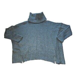 Wooden Ships Sweater Mohair Wool Blend Womens S/M Oversized Turtleneck Pullover